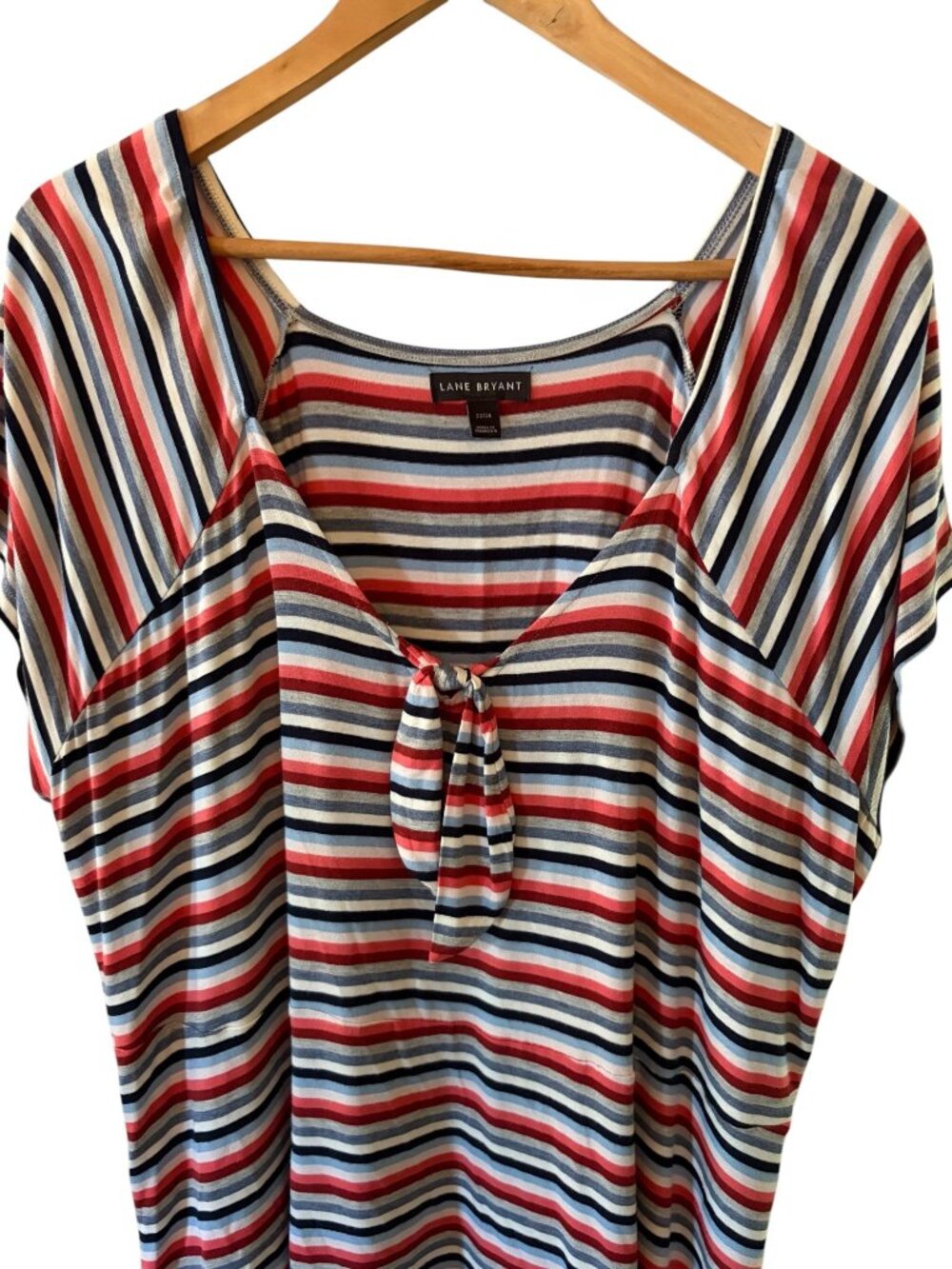 Lane Bryant Plus Size Women's Multicolor Striped Top 22/24